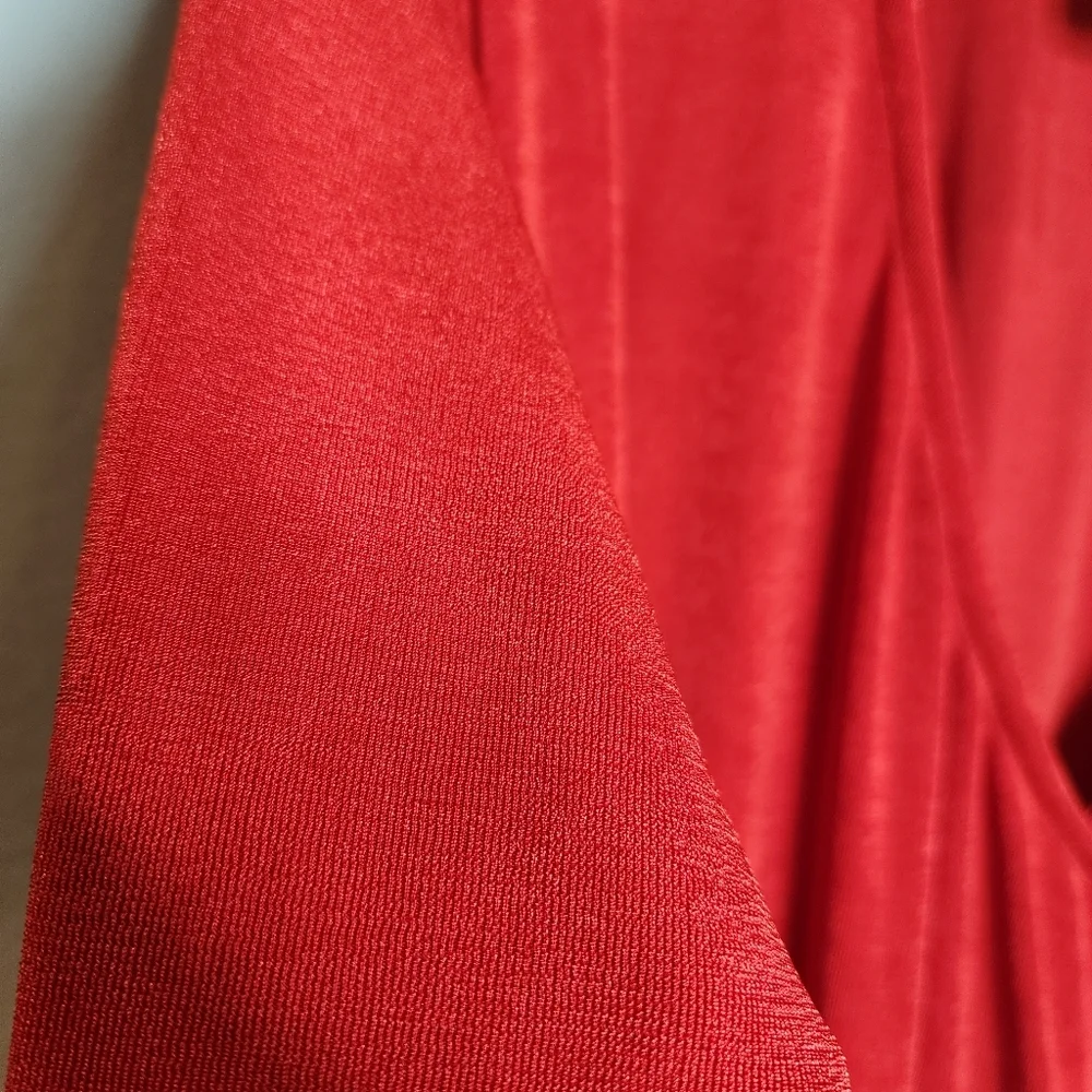 NWT Red Slinky‎ Stretchy Faux Wrap Long Sleeve Mini Dress Size XXL Wild Fable